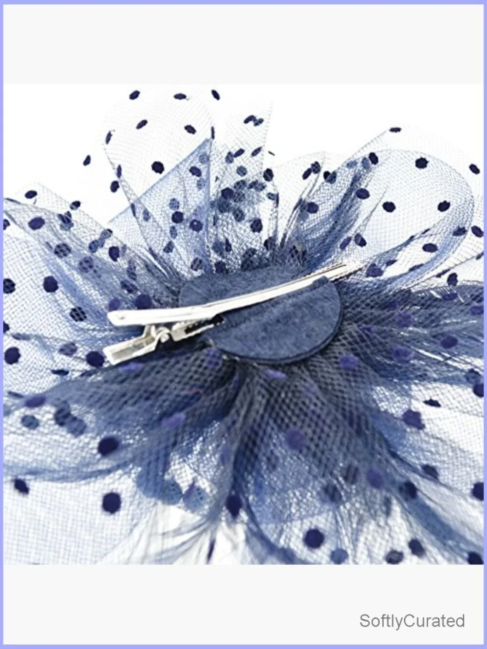Fascinator Hat Flower Mesh Ribbons Feathers Headband Clip Tea Party Wedding